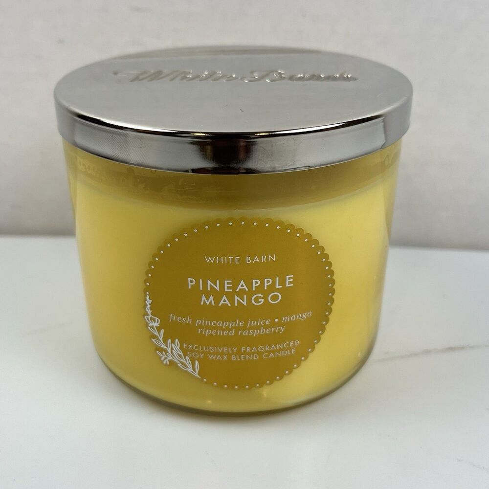 NEW Bath & Body Works, White Barn, 3-Wick, 14.5 oz Candle